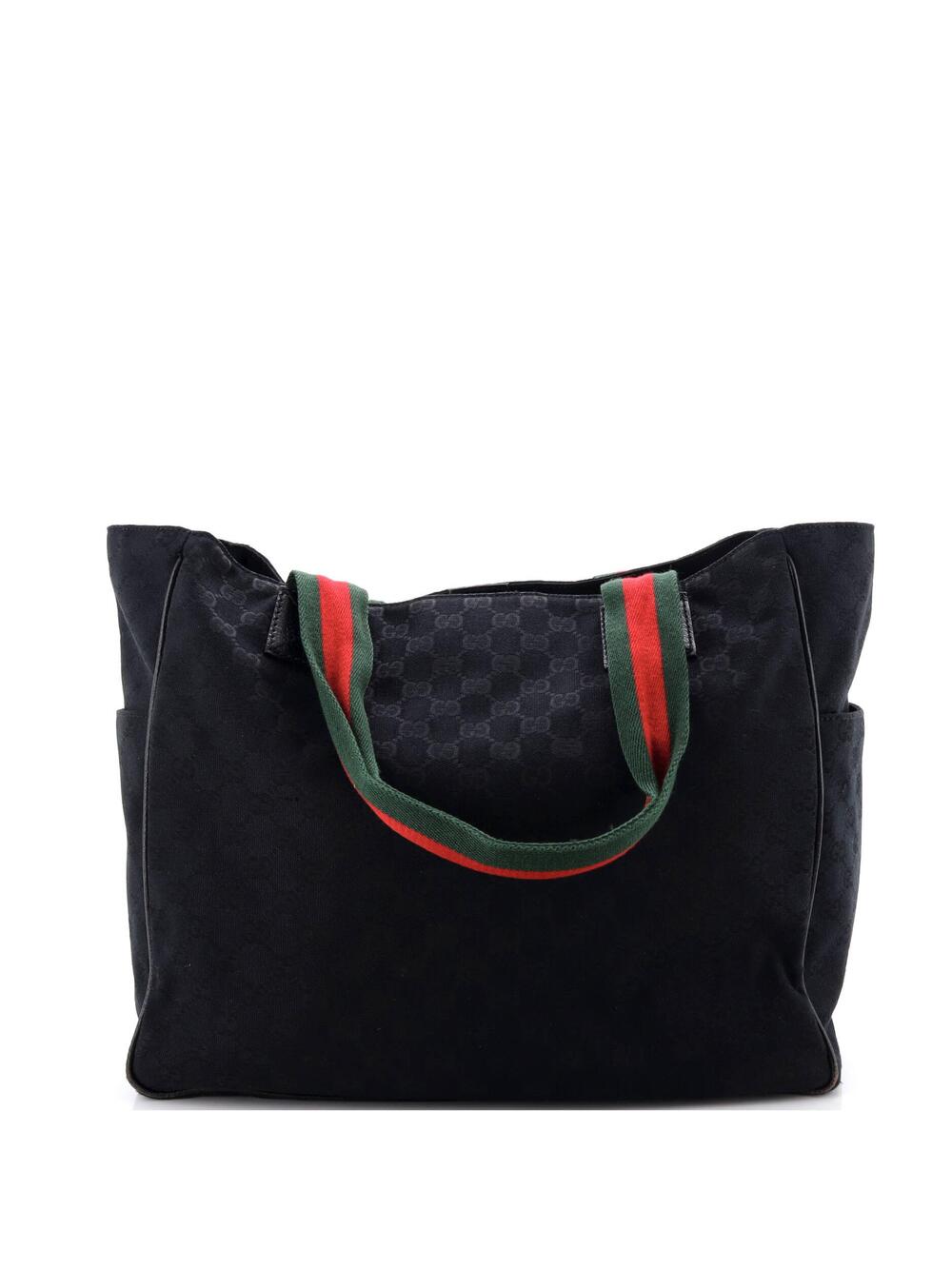 Gucci Double Pocket Web Handle Tote Gg #263876G71B - Picture 3 of 7
